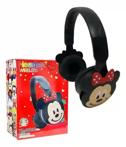 Audífonos Inalámbricos Minnie Mouse Tk-688m Para Niños