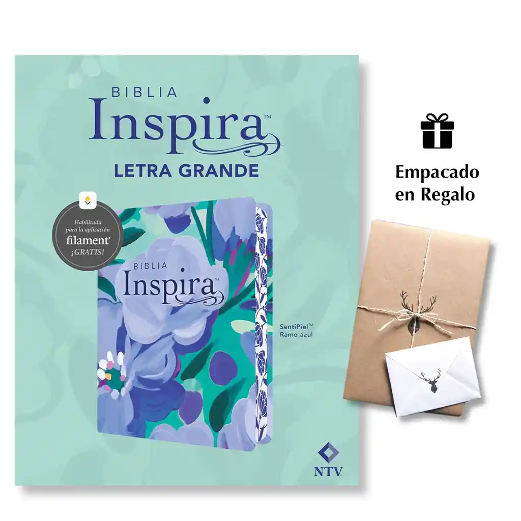 Biblia Inspira Ntv Letra Grande 10 Sentipiel Azul Filament App