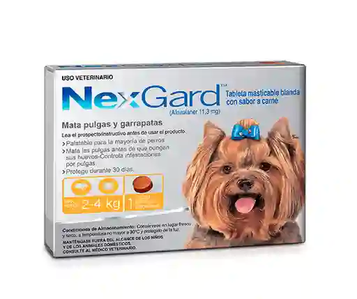 Nexgard S ( 2 - 4 Kg) Naranja