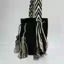 Mochila Wayuu Pequeña Lisa Con Asa Tejida ✨