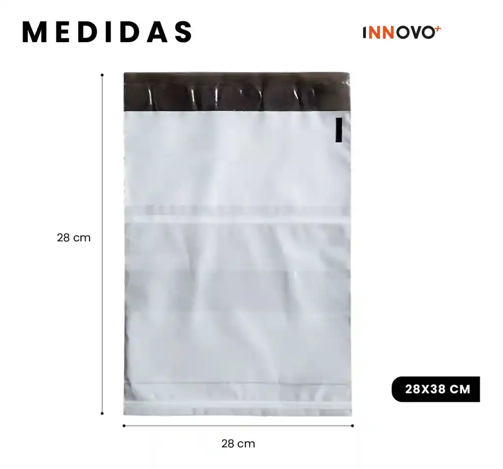 Bolsas De Seguridad Porta Guía Para Mensajería 28 X 38 Ecommerce Biodegradable