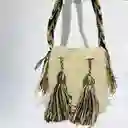 Mochila Wayuu Pequeña Lisa Con Asa Tejida ✨