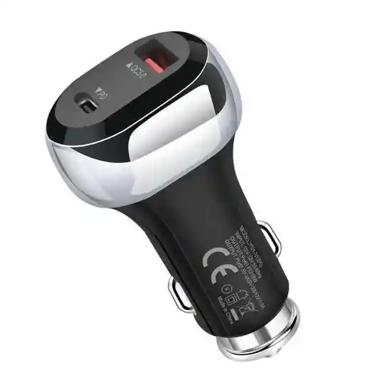 Cargador De Carro Lz-889fp Pd 50w Con Doble Puerto Usb
