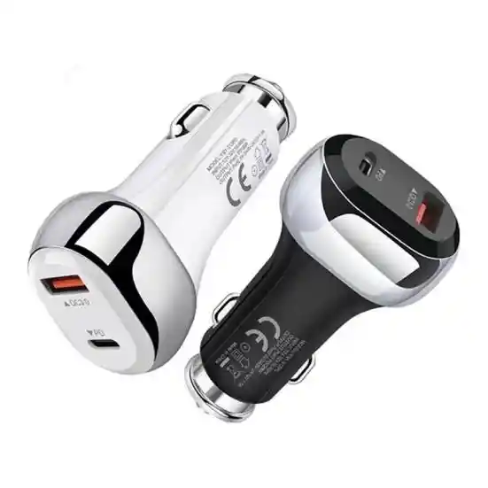 Cargador De Carro Lz-889fp Pd 50w Con Doble Puerto Usb