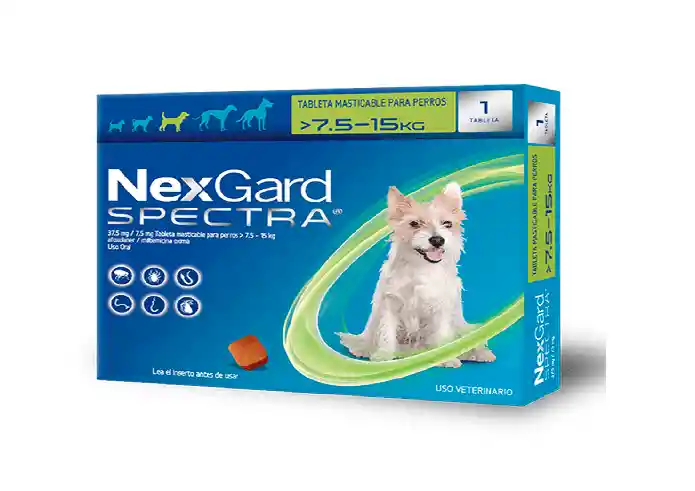 Nexgard Spectra M ( 7.5 - 15 Kg) Verde