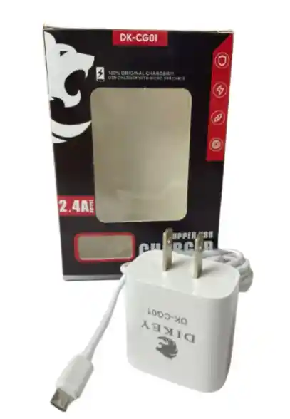 Cargador De Pared Dikexy Dk-cg01 2.4a Con Cable Micro Usb