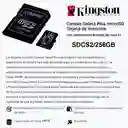 Tarjeta Microsd 256gb Kingston Canvas Select Plus 100mbs