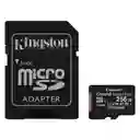 Tarjeta Microsd 256gb Kingston Canvas Select Plus 100mbs