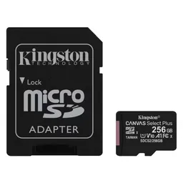 Tarjeta Microsd 256gb Kingston Canvas Select Plus 100mbs