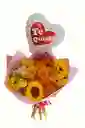 Bouquet De Flores Surtidas Y Girasoles Con Globo