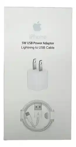 Cargador Iphone 5w Con Cable Lightning A Usb