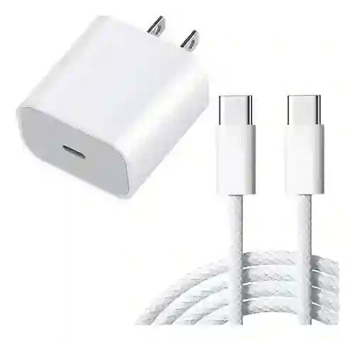 Cargador Iphone 20w Con Cable Usb-c A Usb-c