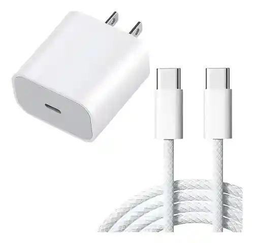 Cargador Iphone 20w Con Cable Usb-c A Usb-c