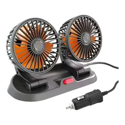 Ventilador Doble Para Carro Puerto Cigarrera