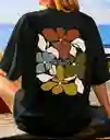 Camisa Oversize Flores Retro