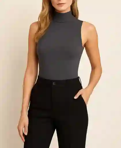Body Cuello Alto Sin Mangas