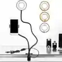 Aro De Luz Led Con Soporte Flexible Para Celular