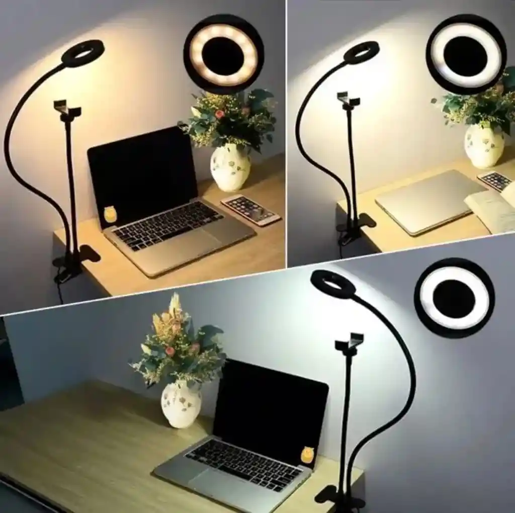 Aro De Luz Led Con Soporte Flexible Para Celular