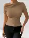 Blusa Asimétrica Fruncida