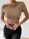 Blusa Asimétrica Fruncida