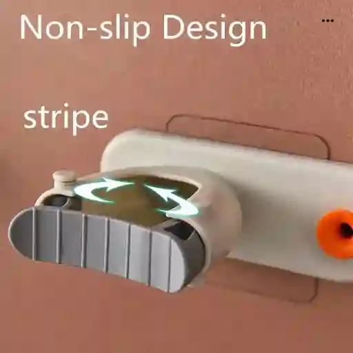 Soporte 2 En 1 Para Escoba Traperos Clip Adhesivo X3