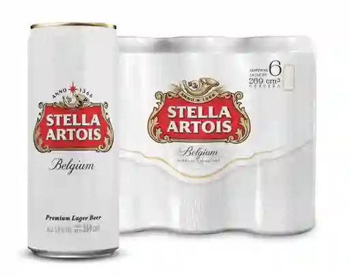 Cerveza Stella Artois Six Pack 269 Ml