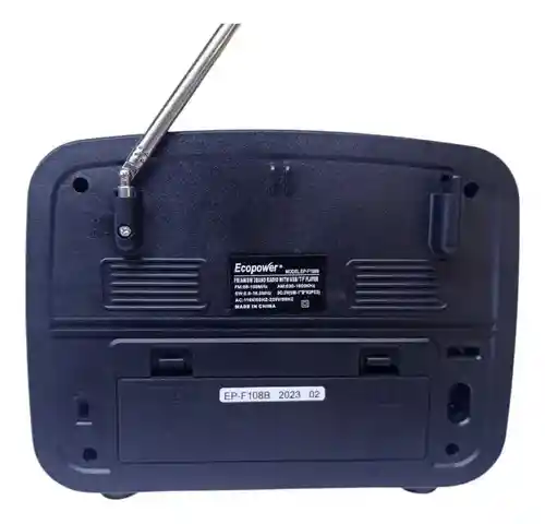 Radio Portátil Solar 3 Bandas Recargable Con Panel Solar, Correa, Bluetooth Usb