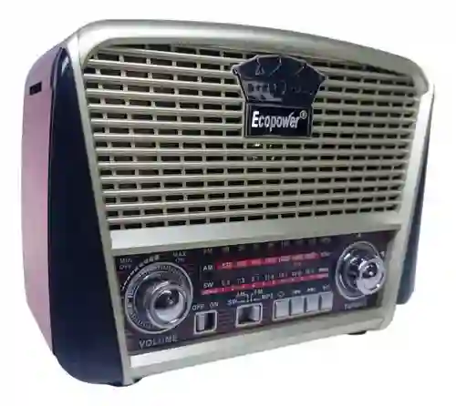 Radio Portátil Solar 3 Bandas Recargable Con Panel Solar, Correa, Bluetooth Usb