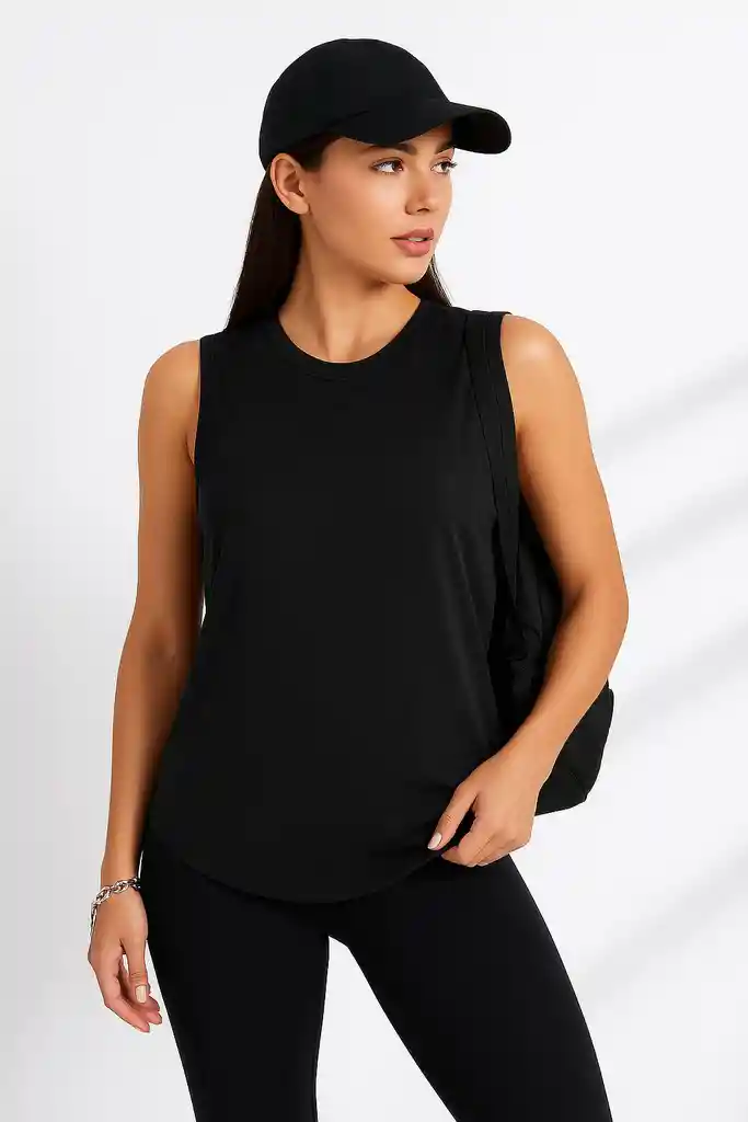 Tank Top Sporty Básica - Black Flow
