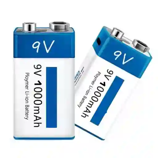 Pila Bateria Cuadrada Recargable 9v Usb Tipo C Goo P 1000mah