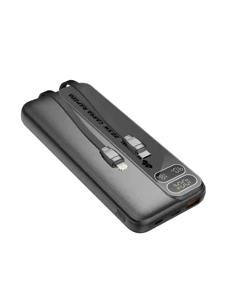 Powerbank Movisun Rocket P15 10000 Mah 22,5w Cables Integrados
