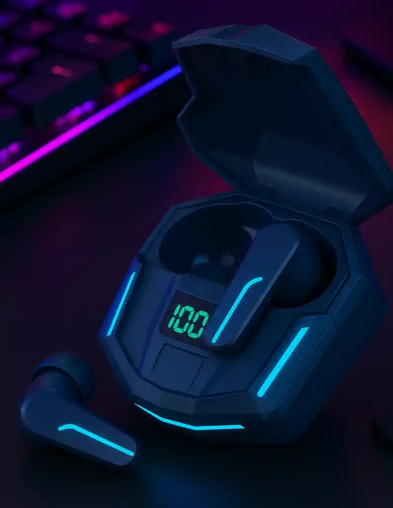 Audífonos Bluetooth Movisun T7 Gamer – Led, Bluetooth 6.5, 6 H Reproducción, 60 D Estéreo