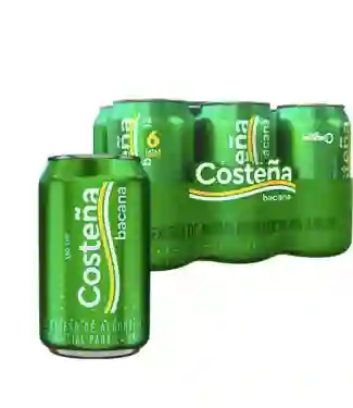 Cerveza Costeña Bacana Six Pack En Lata X6 Unidades (330 Ml C/u)