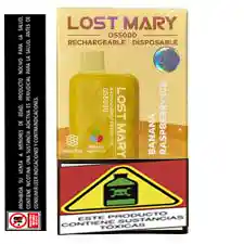 Vapeador Lost Mary Os 5.000 Puffs Banana Rasberry Ice