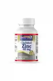 Chelated Zinc 40 Mg 100 Tabletas Healthy America