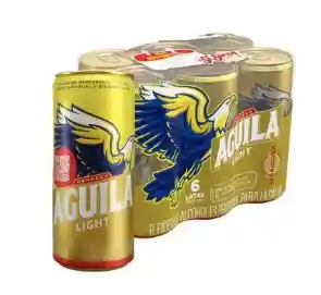 Six Pack Cerveza Águila Light En Lata X6 Unidades (269 Ml C/u)
