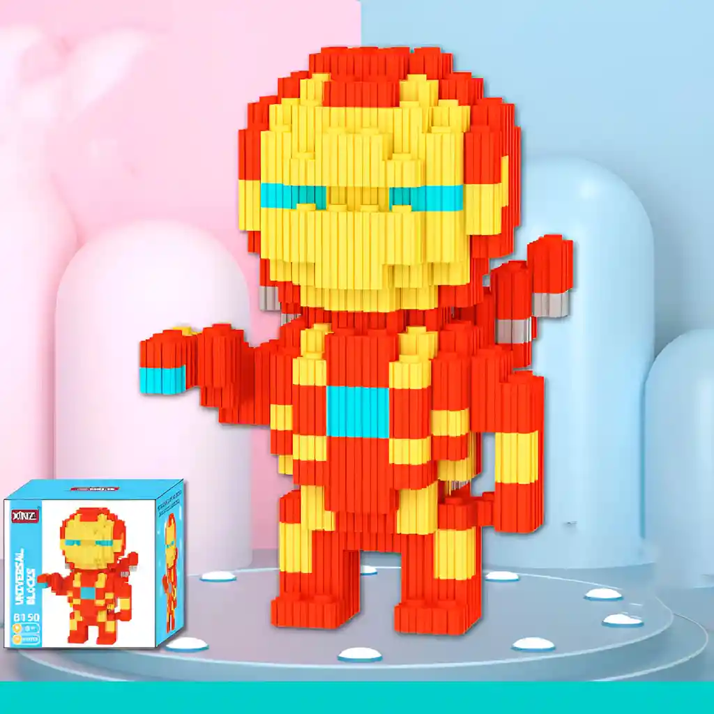 Iron Man Anime Juguete Armable Armatodo Construcción Niños