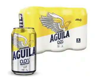 Six Pack Cerveza Águila Cero En Lata X6 Unidades (330 Ml C/u)