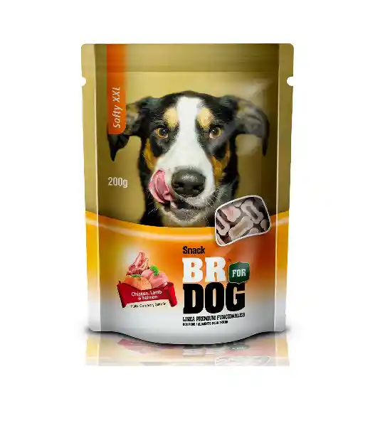 Softy Br For Dog Xxl Chicken Lamb Salmon X 200 Grs