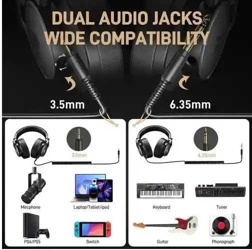 Auriculares Maono Mh700 Para Monitor De Estudio