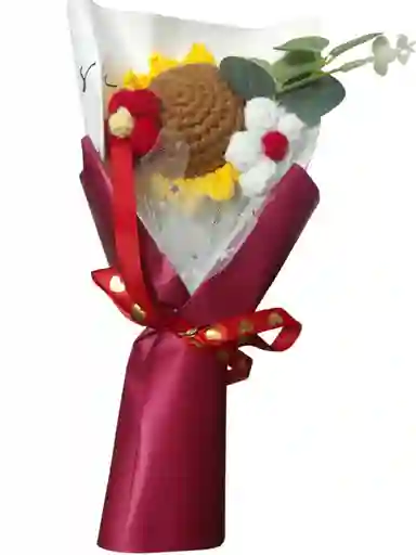 Flores Eternas Tejidas Crochet Amor Y Amistad Girasol