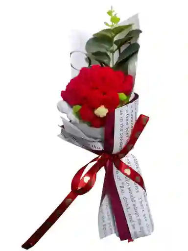 Flores Eternas Tejidas Crochet Amor Y Amistad Rosa
