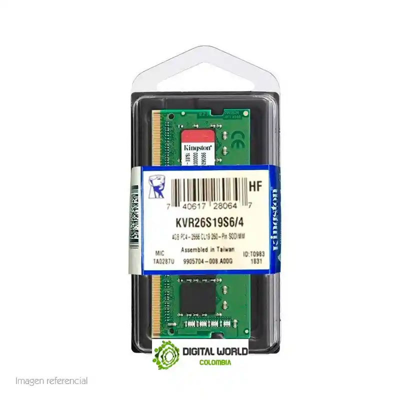 Memoria Ram Ddr4 4gb (2666) Pc Kingston