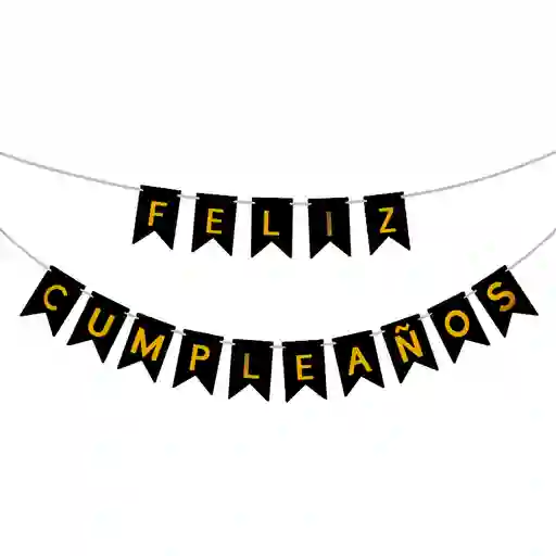 Letrero Banderin Feliz Cumpleaños