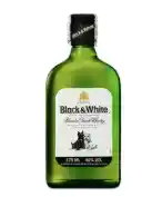 Whisky Black & White Media Botella (375 Ml)