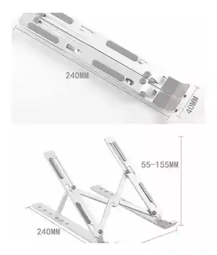 Base Soporte Escritorio Metalica Ajuste Para Portatil/ Tablet