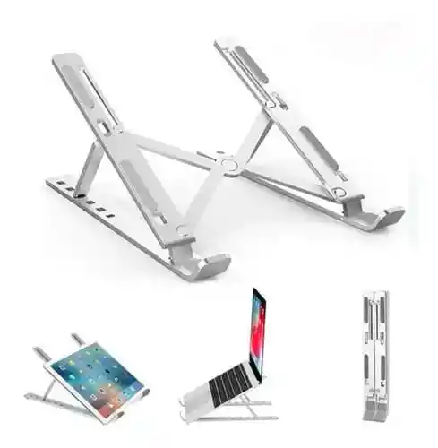Base Soporte Escritorio Metalica Ajuste Para Portatil/ Tablet