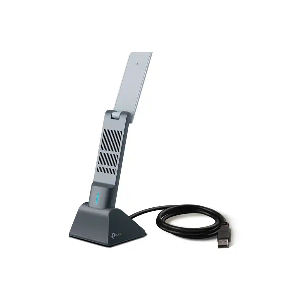 Adaptador De Red Tp-link Wi-fi 6 Ax1800 Usb De Alta Ganancia Con Base Para Escritorio