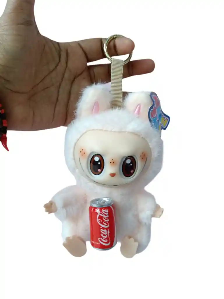 Llavero Peluche Labubu Rosa Coca-cola
