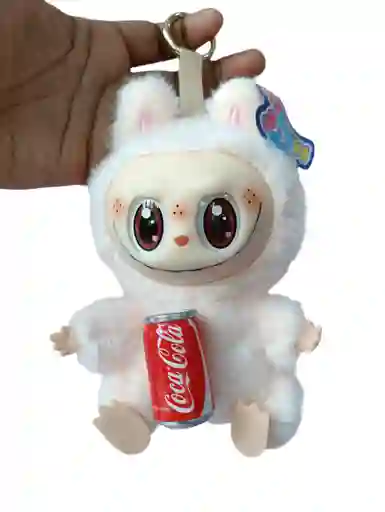Llavero Peluche Labubu Rosa Coca-cola